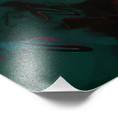 Vrouw in het Rode Pet Foto Afdruk (Hoek)