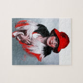 Vrouw in het Rode Pet Legpuzzel (Horizontaal)