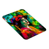 Vrouw in het Rode Pet Magneet (Rechterzijde)