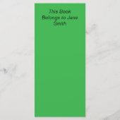 Vrouw in het Rode Pet Menu (Achterkant)