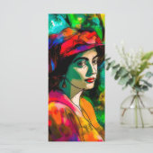 Vrouw in het Rode Pet Menu (Staand voorkant)