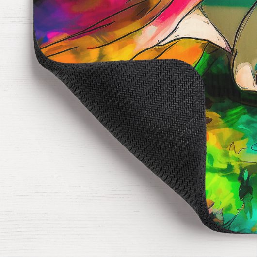 Vrouw in het Rode Pet Muismat (Hoek)