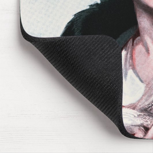 Vrouw in het Rode Pet Muismat (Hoek)