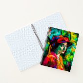 Vrouw in het Rode Pet Notitieboek (Binnen)