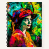 Vrouw in het Rode Pet Notitieboek (Voorkant)