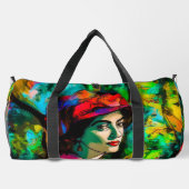 Vrouw in het Rode Pet Plunjezak (Achterkant)