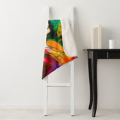 Vrouw in het Rode Pet Sherpa Deken (In situ)