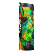 Vrouw in het Rode Pet Thermosbeker (Geroteerd rechts)