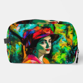 Vrouw in het Rode Pet Toilettasje