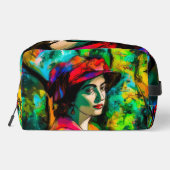 Vrouw in het Rode Pet Toilettasje (Achterkant)