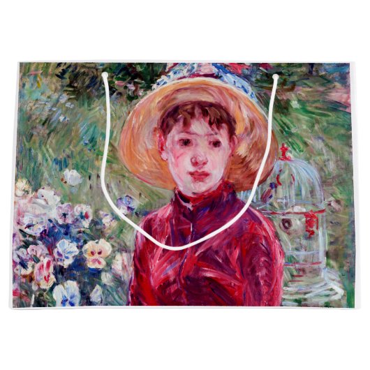 Vrouw in het rood, Berthe Morisot Groot Cadeauzakje (Voorkant)