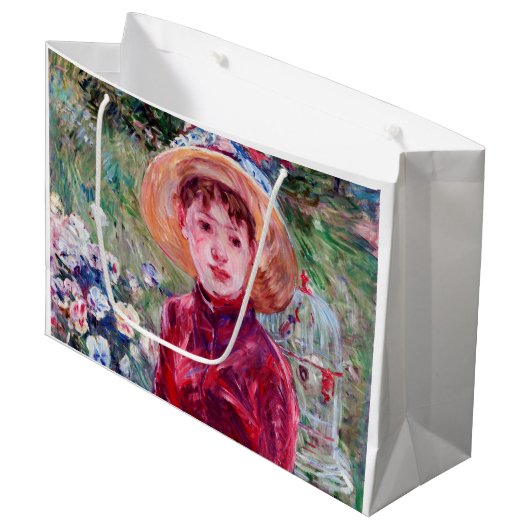 Vrouw in het rood, Berthe Morisot Groot Cadeauzakje (Voorkant Gekanteld)