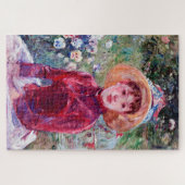Vrouw in het rood, Berthe Morisot Legpuzzel (Horizontaal)