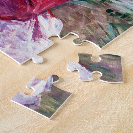 Vrouw in het rood, Berthe Morisot Legpuzzel (Zijkant)