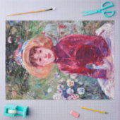 Vrouw in het rood, Berthe Morisot Tissuepapier (Craft)