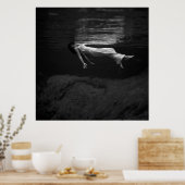 Vrouw in het water poster (Keuken)