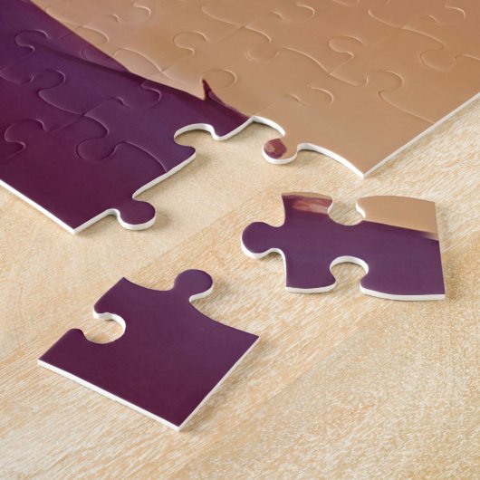 Vrouw in het wit op het strand legpuzzel (Zijkant)