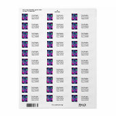 Vrouw in Hoofdtelefoon Kunst AI Kunst Etiket (Full Sheet)