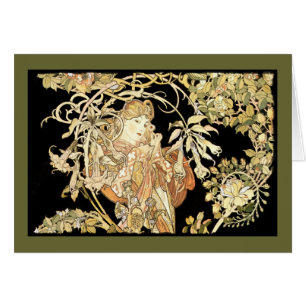 Vrouw in Jasmine-wijnstokken