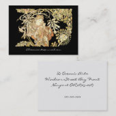 Vrouw in Jasmine-wijnstokken Visitekaartje (Voorkant / Achterkant)