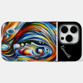 Vrouw in kleur Case-Mate iPhone case (Achterkant (horizontaal))