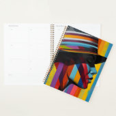 Vrouw in kleurrijk Pet 2 Opvallend silhouet Planner (Display)