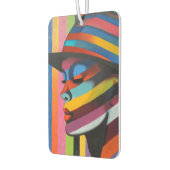 Vrouw in kleurrijk Pet 3 Opvallend silhouet Luchtverfrisser (Links)