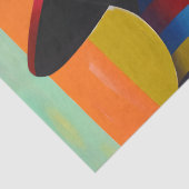 Vrouw in kleurrijk Pet 6 Opvallend silhouet Tissuepapier (Detail)