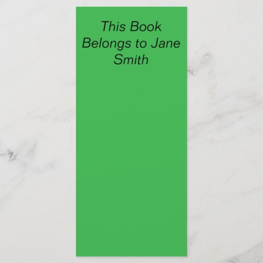 Vrouw in kleurrijk veld menu (Achterkant)