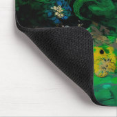 Vrouw in kleurrijk veld muismat (Hoek)