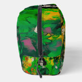 Vrouw in kleurrijk veld toilettasje (Rechts)