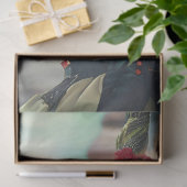 Vrouw in kostuum Alligator Beauty Decoupage Tissuepapier (Geschenk)