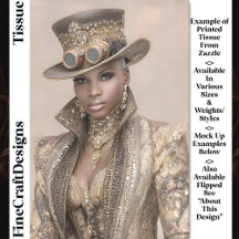 Vrouw in kralen jas & Pet DM5L Decoupage