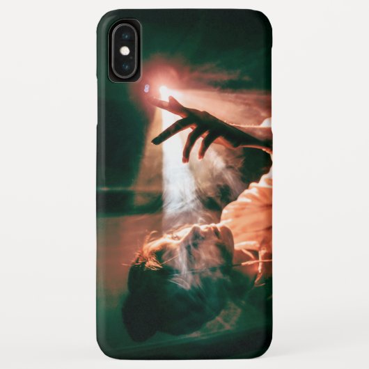 Vrouw in licht en rook Case-Mate iPhone case (Achterkant)