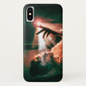 Vrouw in licht en rook Case-Mate iPhone case (Achterkant)