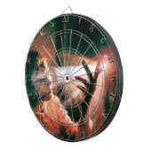 Vrouw in licht en rook dartbord (Voorkant Rechts)