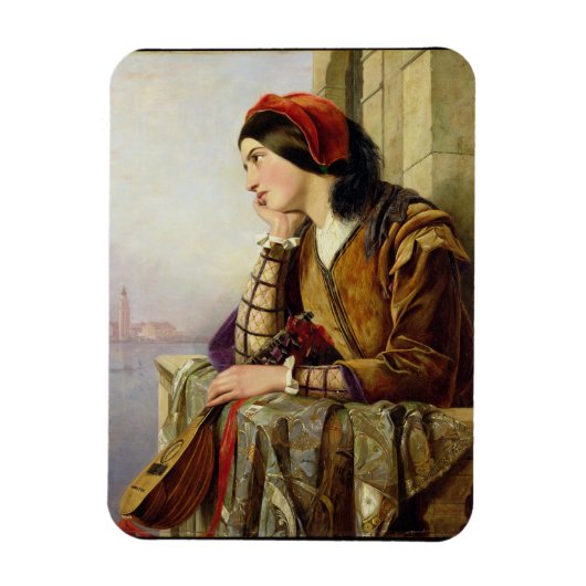Vrouw in liefde, 1856 magneet (Verticaal)