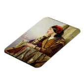 Vrouw in liefde, 1856 magneet (Linkerzijde)