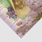 vrouw in Lilacs-ontkoppeling Tissuepapier (Detail)