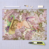 vrouw in Lilacs-ontkoppeling Tissuepapier (Craft)