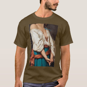 Vrouw in los Blouse 2 T-shirt