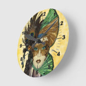 Vrouw in Masquerade Art Ronde Klok (Hoek)