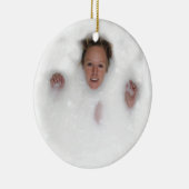 Vrouw in melk keramisch ornament (Rechts)