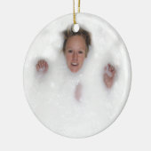 Vrouw in melk keramisch ornament (Links)