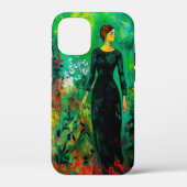 Vrouw in mooie groene weide Case-Mate iPhone case (Achterkant)