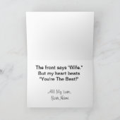 VROUW in Morse Code Kaart - Pas het aan (Binnen)