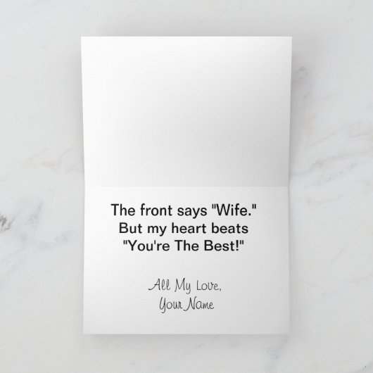 VROUW in Morse Code Kaart - Pas het aan (Binnen)