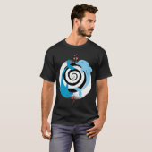 Vrouw in nageltas. t-shirt (Voorkant volledig)
