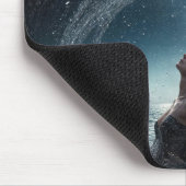 Vrouw in oceaan maanlicht muismat (Hoek)