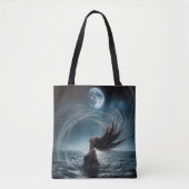 Vrouw in oceaan maanlicht tote bag (Voorkant)
